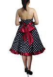 Strapless Polka Dot Dress