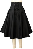 Double Button Corset Back Skirt