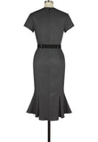 Fishtail Flared Pencil Dress