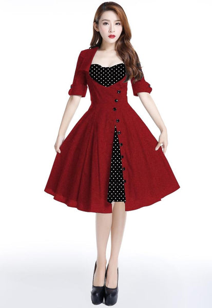 Polka Dot Rockabilly Dress – Mode Mundo