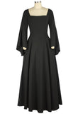 Steampunk Bell Sleeves Long Dress