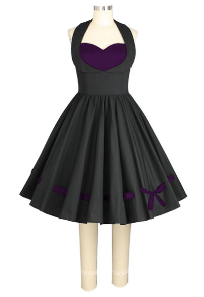 Threaded Retro Bow and Heart Dress