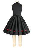 Threaded Retro Bow and Heart Dress