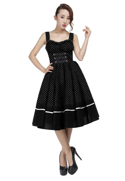 50s Retro Polka Dot Dress