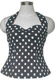 50's Style Rockabilly Polka Dot Halter-Top