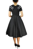 Vintage Sailor Flared Dress