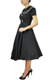 Vintage Sailor Flared Dress