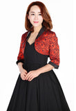 Jacquard Bolero Shrug