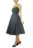 Retro Flare Polka Dot Dress