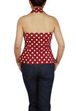 50's Style Rockabilly Polka Dot Halter-Top