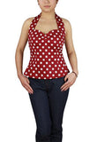 50's Style Rockabilly Polka Dot Halter-Top