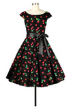 Pleats To Meet You Dress In Cherries