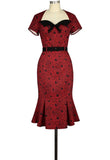 Fishtail Flared Pencil Dress