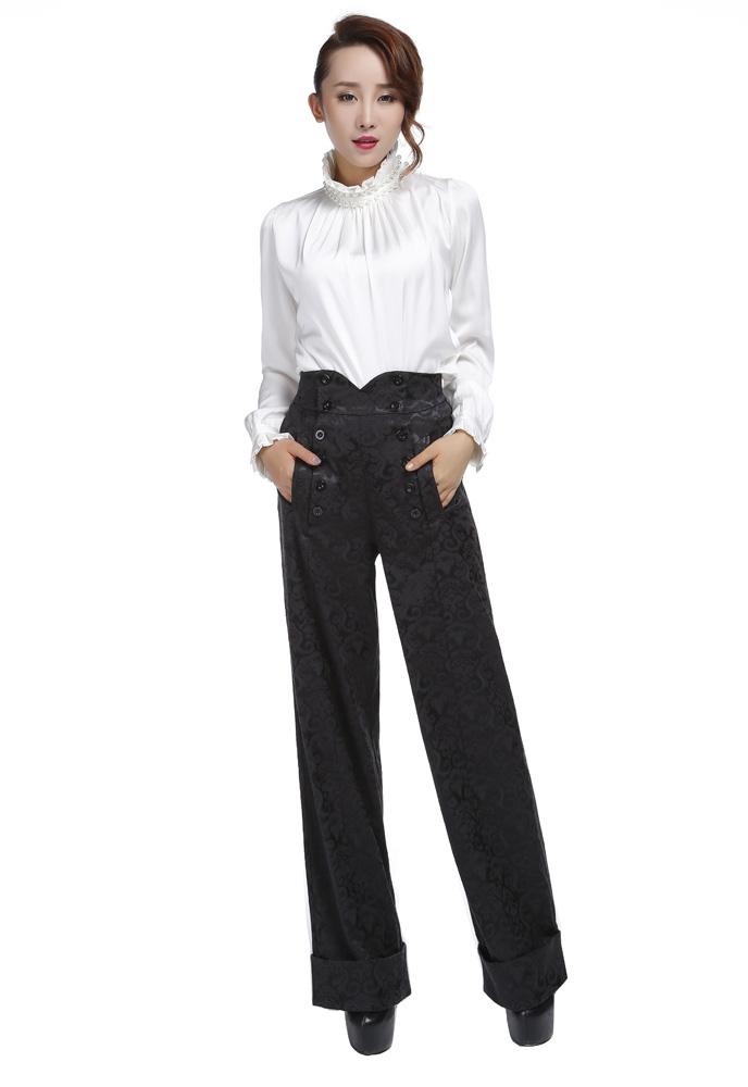 Jacquard 1940s Style Pants – Mode Mundo