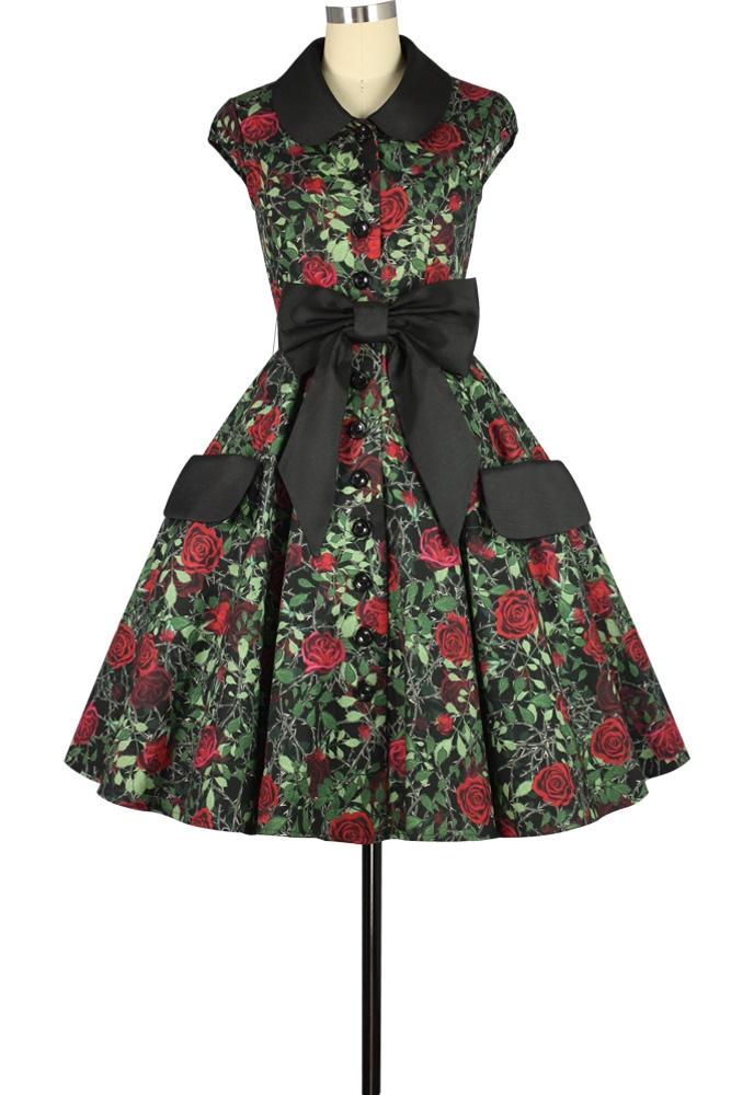 Peter Pan Collar Button Down Pocket Dress – Mode Mundo