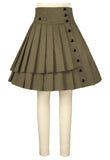 Pleated Spiral Skirt