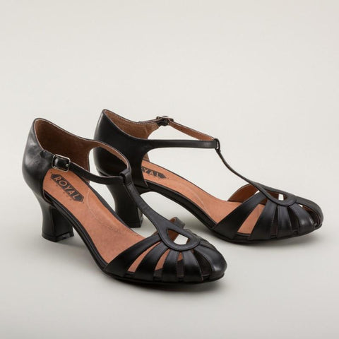 1930s Eve Art Deco Royal Vintage Sandals