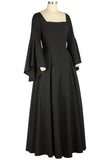 Steampunk Bell Sleeves Long Dress