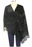 Velvet and Lace in Flowers Stole