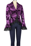 Velvet Print Corset Jacket