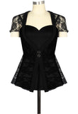 Velvet Sweetheart Peplum Top