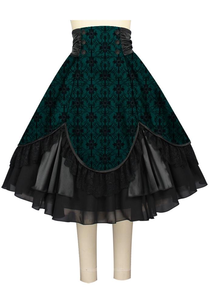 Victorian Flair Print Skirt – Mode Mundo