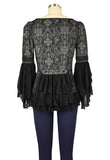 Victorian Steampunk Corset Print Top